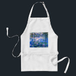 Monet Water Lilies Apron<br><div class="desc">Monet Water Lilies apron. Oil painting on canvas from 1916. Monet painted his famous water lily pond obsessively during the final years of his career, drawing inspiration from the light of the sun and its shifting effect on the water and the aquatic flowers and foliage. This painting features a vibrant...</div>