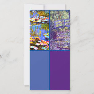 Monet, Water Lilies, Art Bookmark Card