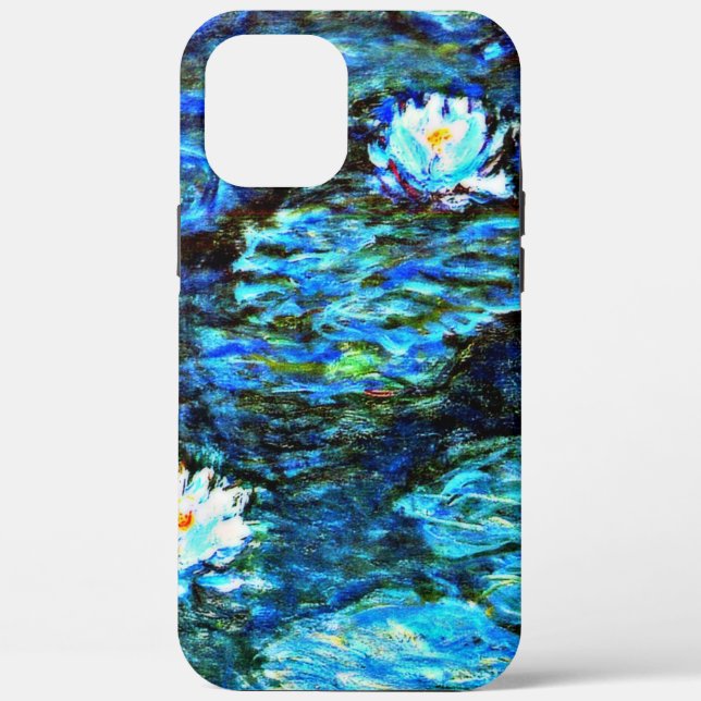 Monet - Water Lilies, Blue, Case-Mate iPhone Case (Back)