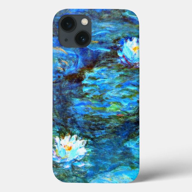Monet - Water Lilies (blue)  Case-Mate iPhone Case (Back)