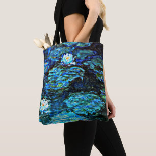 Monet - Water Lilies (blue) Tote Bag