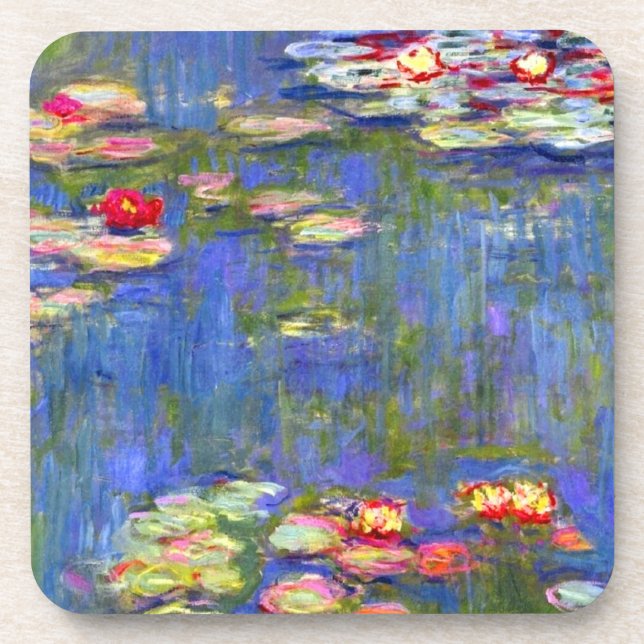 Monet Water Lilies  Coaster (Front)