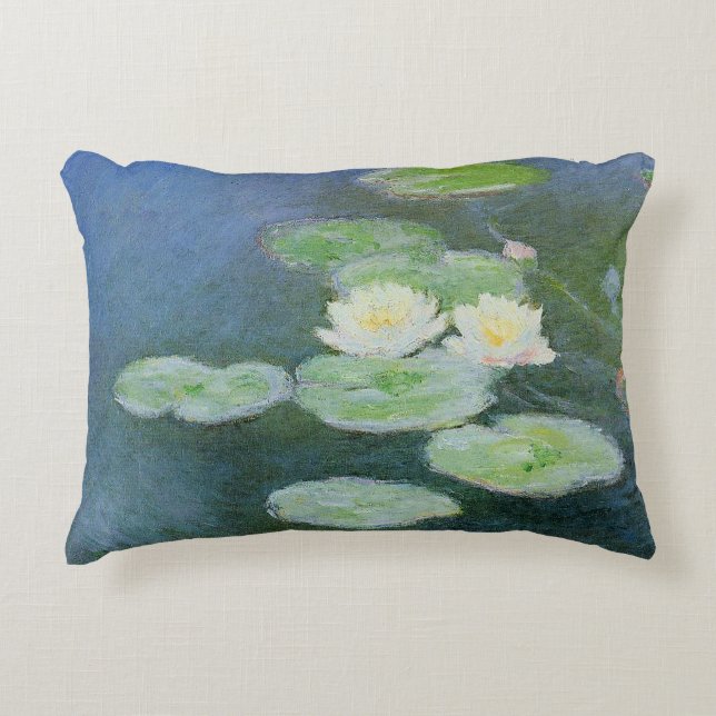Monet - Water Lilies, Evening Effect, Accent Pillow (Front)