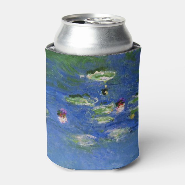 Monet Water Lilies Fine Art (1906) Can Cooler (Can Front)