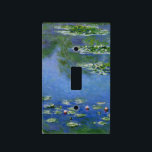 Monet Water Lilies Fine Art (1906) Light Switch Cover<br><div class="desc">Water Lilies, Claude Monet, 1906. Oil on canvas, 89.9 x 94.1 cm. Art Institute of Chicago. Water Lilies (or Nymphéas) is a series of approximately 250 oil paintings by French Impressionist Claude Monet (1840–1926). The paintings depict Monet's flower garden at Giverny and were the main focus of Monet's artistic production...</div>