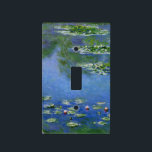 Monet Water Lilies Fine Art (1906) Light Switch Cover<br><div class="desc">Water Lilies, Claude Monet, 1906. Oil on canvas, 89.9 x 94.1 cm. Art Institute of Chicago. Water Lilies (or Nymphéas) is a series of approximately 250 oil paintings by French Impressionist Claude Monet (1840–1926). The paintings depict Monet's flower garden at Giverny and were the main focus of Monet's artistic production...</div>