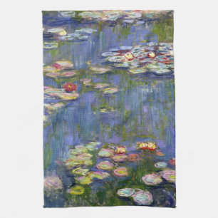 Monet Water Lilies Fine Art (1916) Kitchen Towel