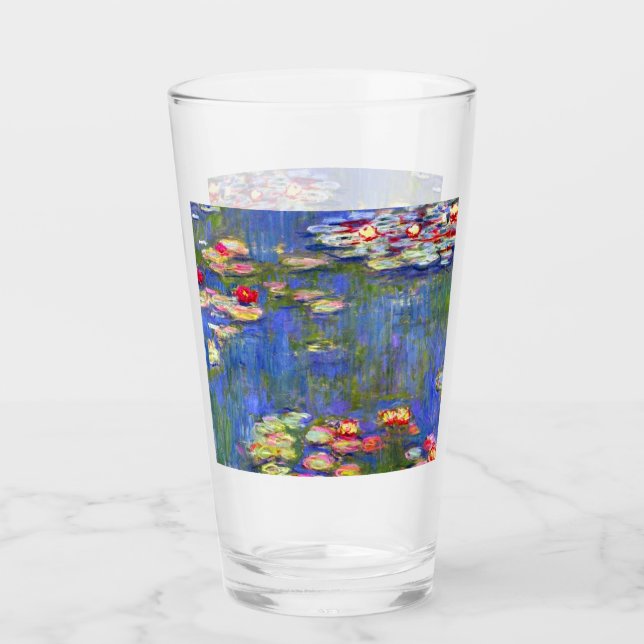 Monet Water Lilies  Glass (Front)
