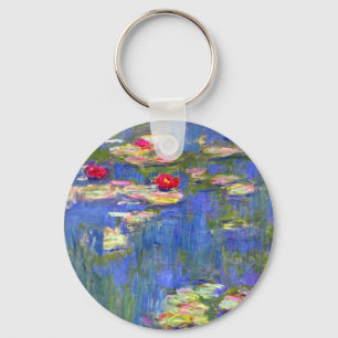Monet Water Lilies  Keychain