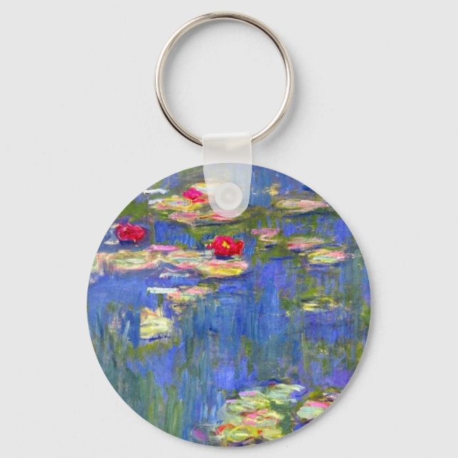 Monet Water Lilies  Keychain (Front)
