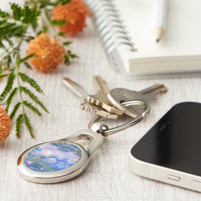 Monet Water Lilies Keychain (Side)