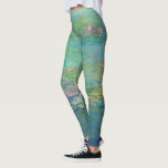 Monet Water Lilies Leggings<br><div class="desc">MONET WATER LILIES  This is a detail from Claude Monet's water lilly painting,  "Le Bassin aux Nympheas",  painted in 1919 in his garden at Giverny,  France.</div>