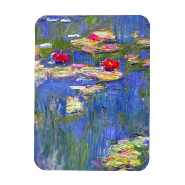 Monet Water Lilies  Magnet (Vertical)