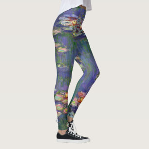 Monet Water Lilies Masterpiece Painting Leggings