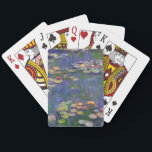 Monet Water Lilies Masterpiece Painting Playing Cards<br><div class="desc">Monet Water Lilies - This classic Monet painting was painted by Claude Monet in 1916. It is part of his famous water lilies collection where he paints in his garden in Giverney,  France. A masterpiece painting.</div>