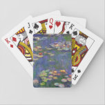 Monet Water Lilies Masterpiece Painting Playing Cards<br><div class="desc">Monet Water Lilies - This classic Monet painting was painted by Claude Monet in 1916. It is part of his famous water lilies collection where he paints in his garden in Giverney,  France. A masterpiece painting.</div>