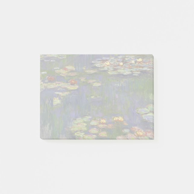 Monet Water Lilies Masterpiece Painting Post-it Notes (Front)