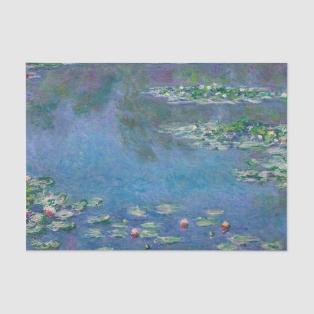 Monet Water Lilies Painting Tissue Paper (Front)