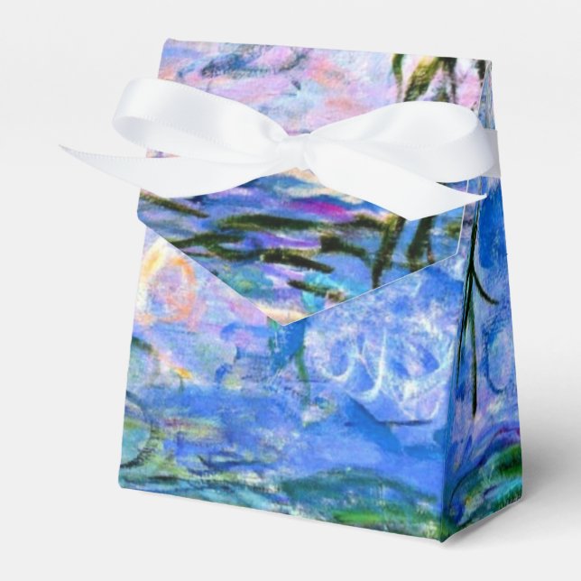 Monet - Water Lilies (pink) Favor Box (Front Side)
