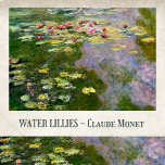 MONET WATER LILIES PINK GOLD & GREEN TISSUE PAPER<br><div class="desc">One of Claude Monet's most well known and prolific collections. This is one of over 200 paintings from his water garden that he named Water Lilies. This particular piece is rich in greys and purples as well as blues and greens and was completed in 1900. For other Water Lillies artwork...</div>