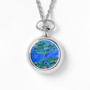 Monet - Water Lilies (Red) Watch