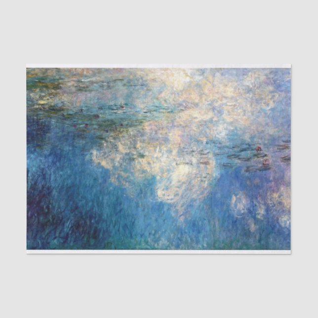 Monet Water Lilies The Clouds Fine Art Tissue Paper (Front)