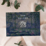 Monet Water Lilies Wedding Enclosure Card<br><div class="desc">Create your own personalized wedding enclosure cards featuring Claude Monet Water Lilies painting.</div>