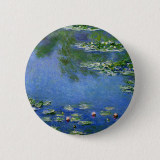 Monet Water Lillies 2 Inch Round Button