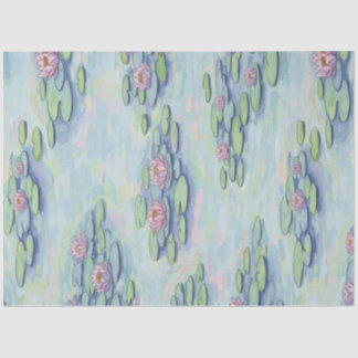 Monet Water Lily Floral Vintage Decoupage Tissue P Tissue Paper