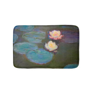 Monet Water Lily Lilies Pond Waterlilies Painting Bath Mat