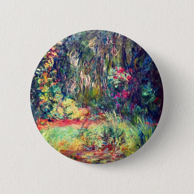 Monet Water Lily Pond 2 Inch Round Button (Front)