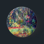 Monet Water Lily Pond 2 Inch Round Button<br><div class="desc">Button featuring Claude Monet’s oil painting Corner of Water Lily Pond (1918). Beautiful water lilies drifting in a pond within a serene nature landscape. A great gift for fans of impressionism and French art.</div>