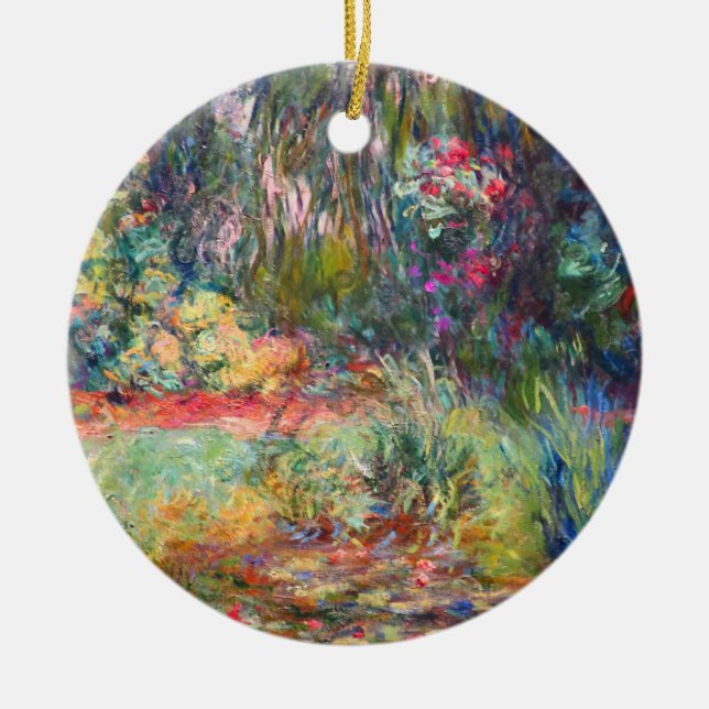 Monet Water Lily Pond Ceramic Ornament (Front)