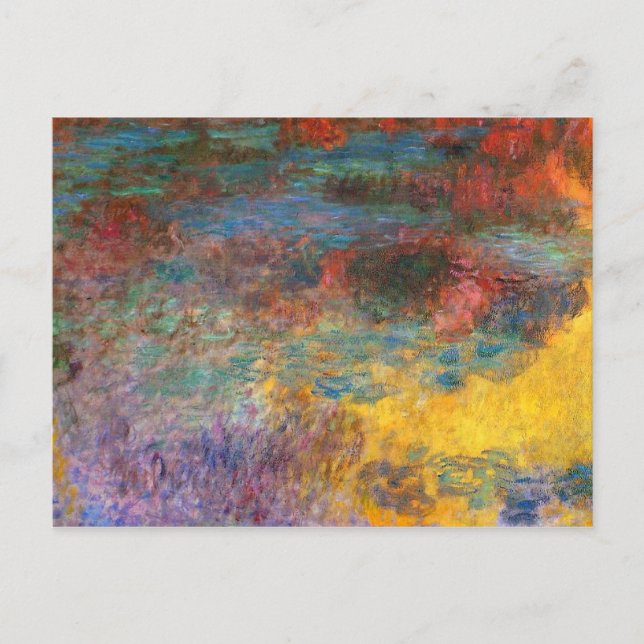 Monet Water Lily Pond Evening Postcard (Front)