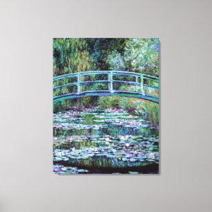 Monet - Water Lily Pond & Japanese Bridge Canvas Print