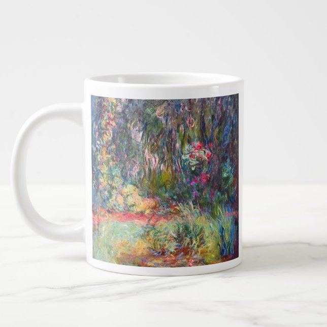 Monet Water Lily Pond Large Coffee Mug (Left)