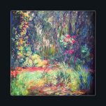 Monet Water Lily Pond Magnet<br><div class="desc">Magnet featuring Claude Monet’s oil painting Corner of Water Lily Pond (1918). Beautiful water lilies drifting in a pond within a serene nature landscape. A great gift for fans of impressionism and French art.</div>