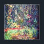 Monet Water Lily Pond Magnet<br><div class="desc">Magnet featuring Claude Monet’s oil painting Corner of Water Lily Pond (1918). Beautiful water lilies drifting in a pond within a serene nature landscape. A great gift for fans of impressionism and French art.</div>