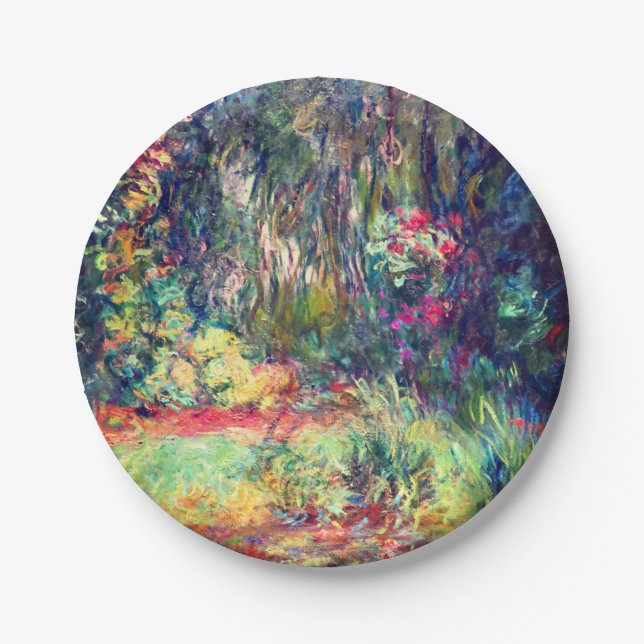 Monet Water Lily Pond Paper Plate (Front)