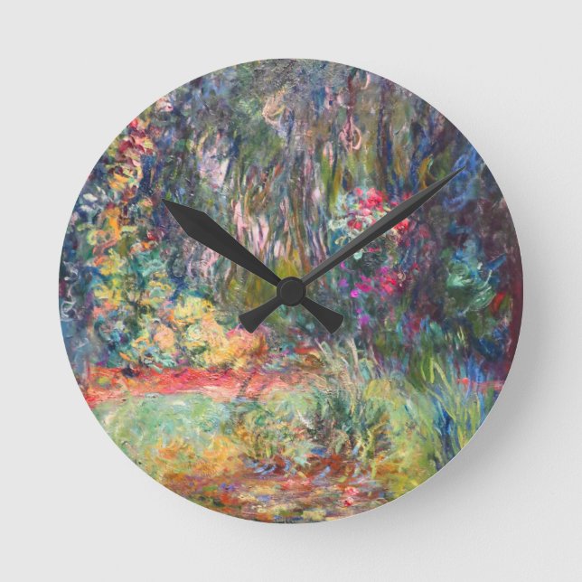 Monet Water Lily Pond Round Clock (Front)