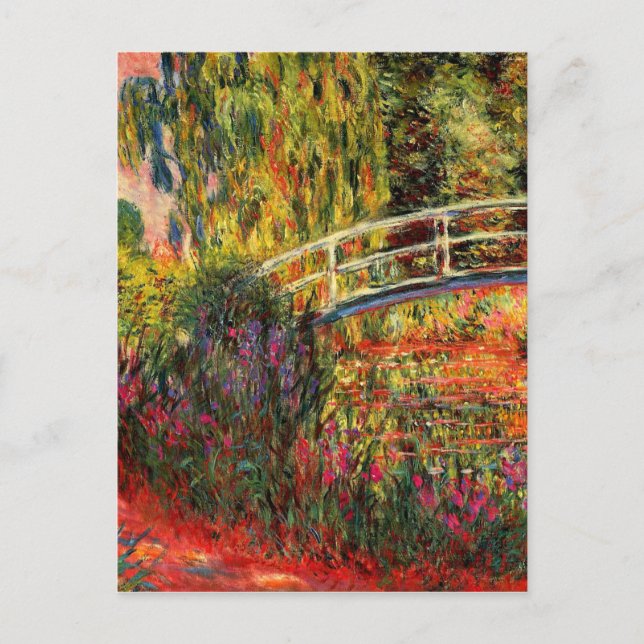 Monet - Water Lily Pond, Water Irises Postcard (Front)