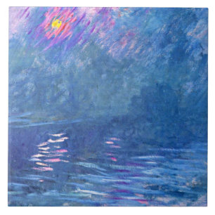 Monet - Water Loo Bridge, famous painting,  Tile