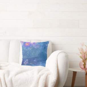 Monet - Water Loo Bridge, Throw Pillow