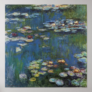 Monet Water Lys Poster d'art Vintage
