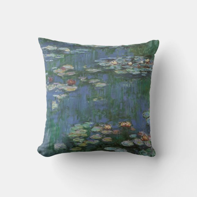 Monet-waterlilies Throw Pillow (Front)