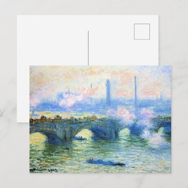 Monet - Waterloo Bridge, London, Postcard (Front/Back)