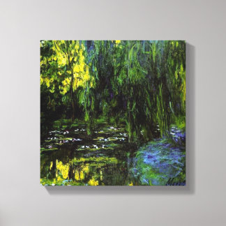 MONET WEEPING WILLOWS Stretched Canvas Print