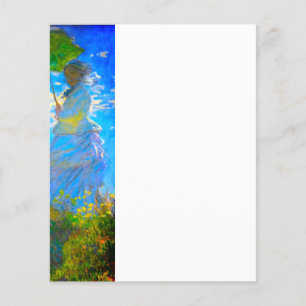 Monet Woman avec du papier parasol