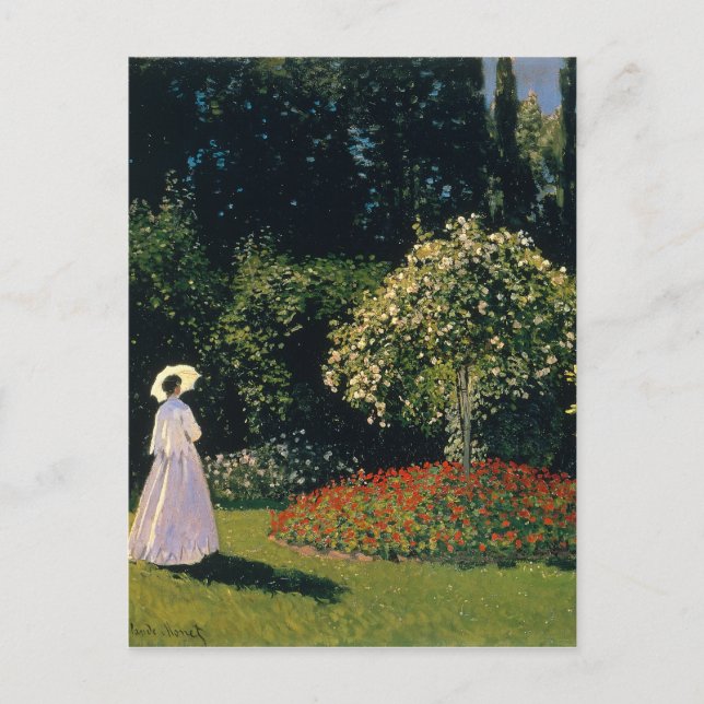 Monet - Woman in Garden Postcard (Front)