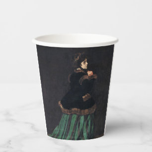 Monet Woman in Green Dress Paper Cups